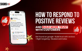 Contractor responding to positive Google reviews to build customer trust